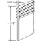 Prime-Line Vinyl Shower Door Bottom Sweep, 36 In. x 1-5/16 In. Tee Wedge Shaped Top, clear (Single Pack) M 6229 - alternate 2